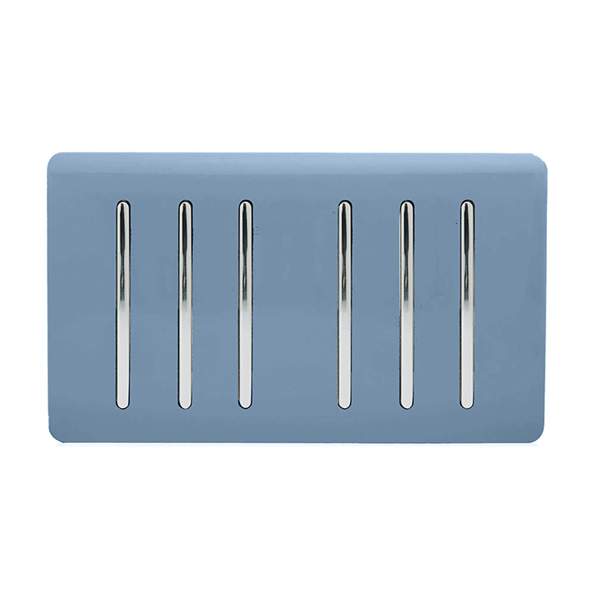 ART-SS66SK  6 Gang 2 Way 10 Amp Rocker Twin Plate Sky